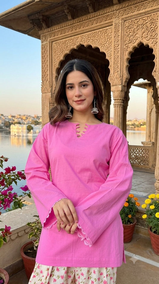 Pink And White Farshi Set