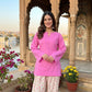 Pink And White Farshi Set