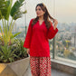 Red & White Farshi Set