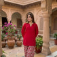 Red & White Farshi Set