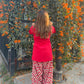 Red & White Farshi Set